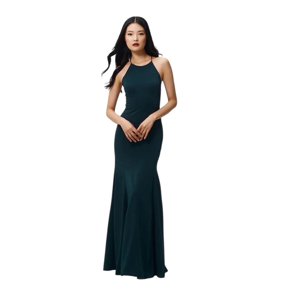 Jenny Yoo Elegant Emerald Maxi Dress
